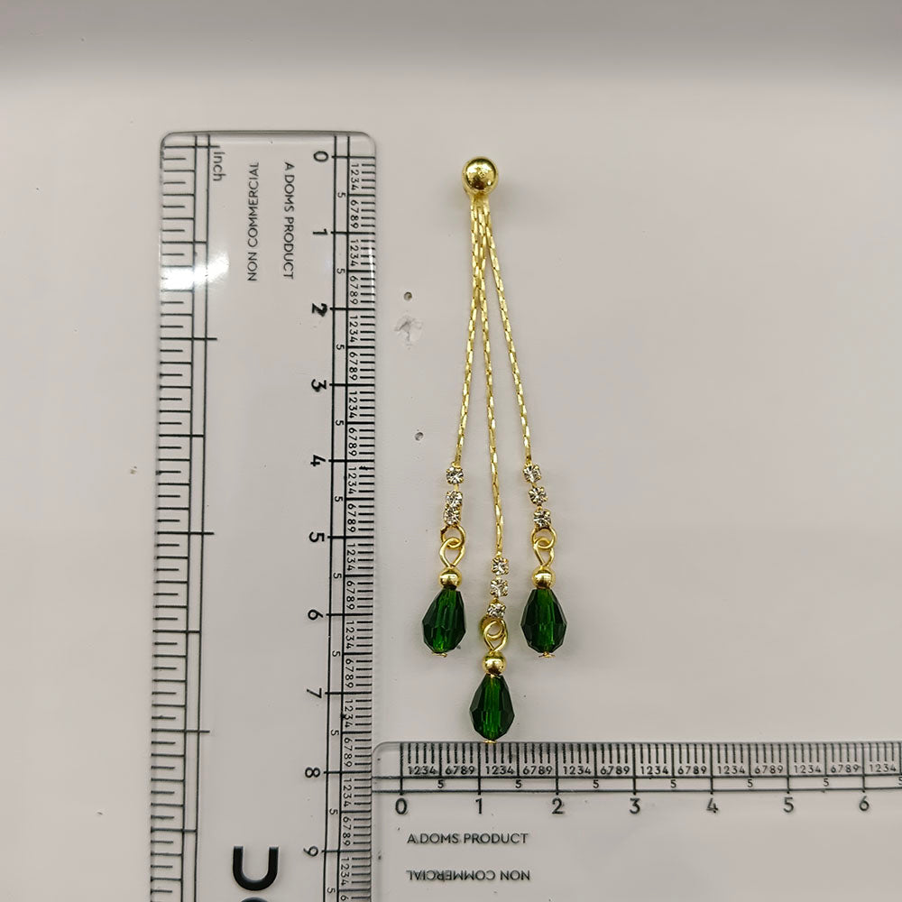 The99Jewel Magnificent Gold Plated Crystal Stone Dangler Earrings for Women