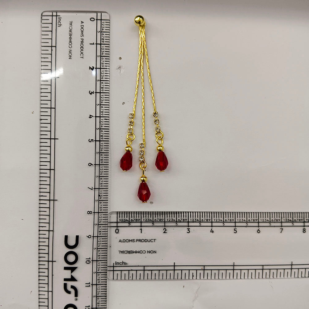 The99Jewel Magnificent Gold Plated Crystal Stone Dangler Earrings for Women