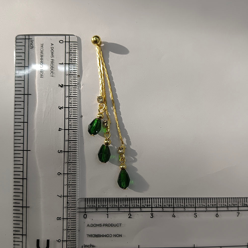 The99Jewel Magnificent Gold Plated Crystal Stone Dangler Earrings for Women
