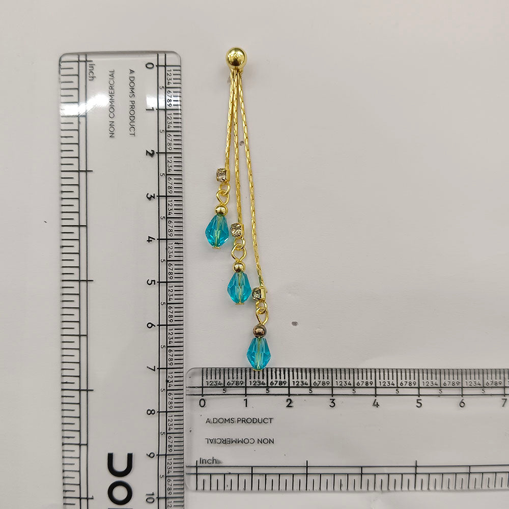 The99Jewel Magnificent Gold Plated Crystal Stone Dangler Earrings for Women