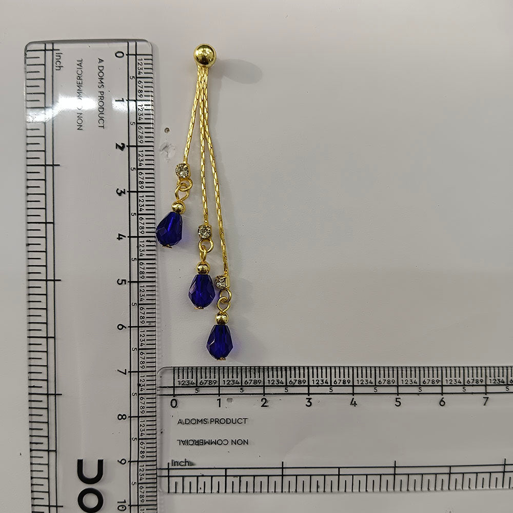 The99Jewel Magnificent Gold Plated Crystal Stone Dangler Earrings for Women