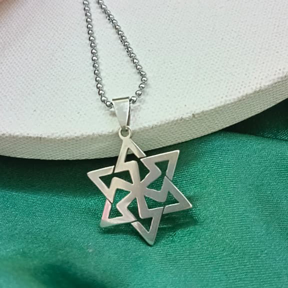 The99Jewel Geometric Star Chain Pendant For Men