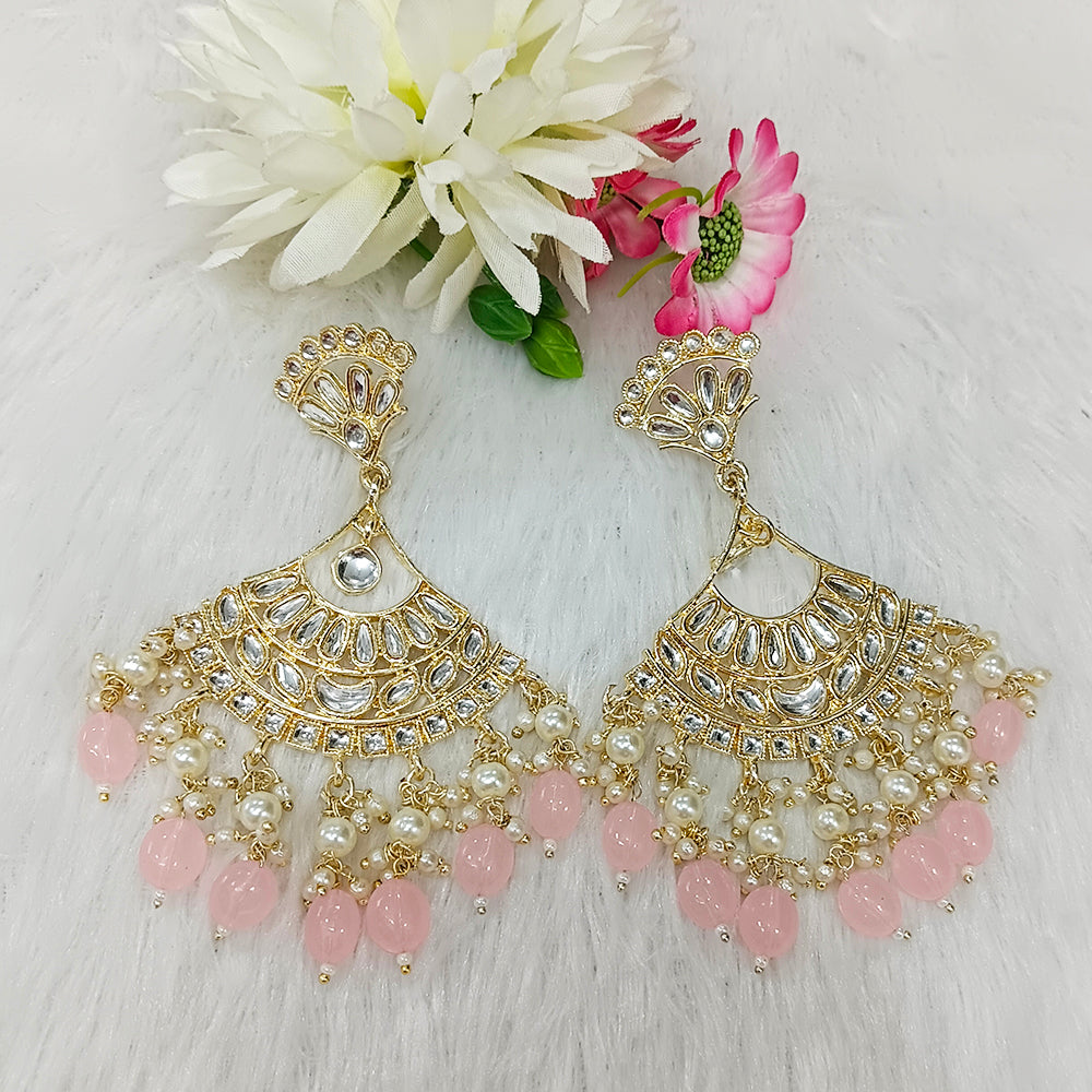 The99Jewel Premium Look Kundan Dangler Earrings for Women | Elegant Ethnic Stone Jewellery for Festivals, Weddings and Parties