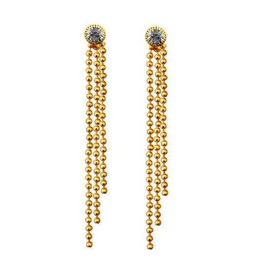 Gold Plated Austrian Stone Dangler Earrings