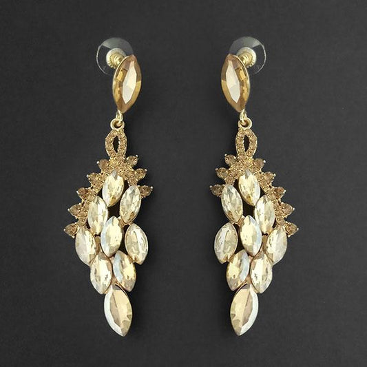 Brown Crystal Stone Dangler earrings